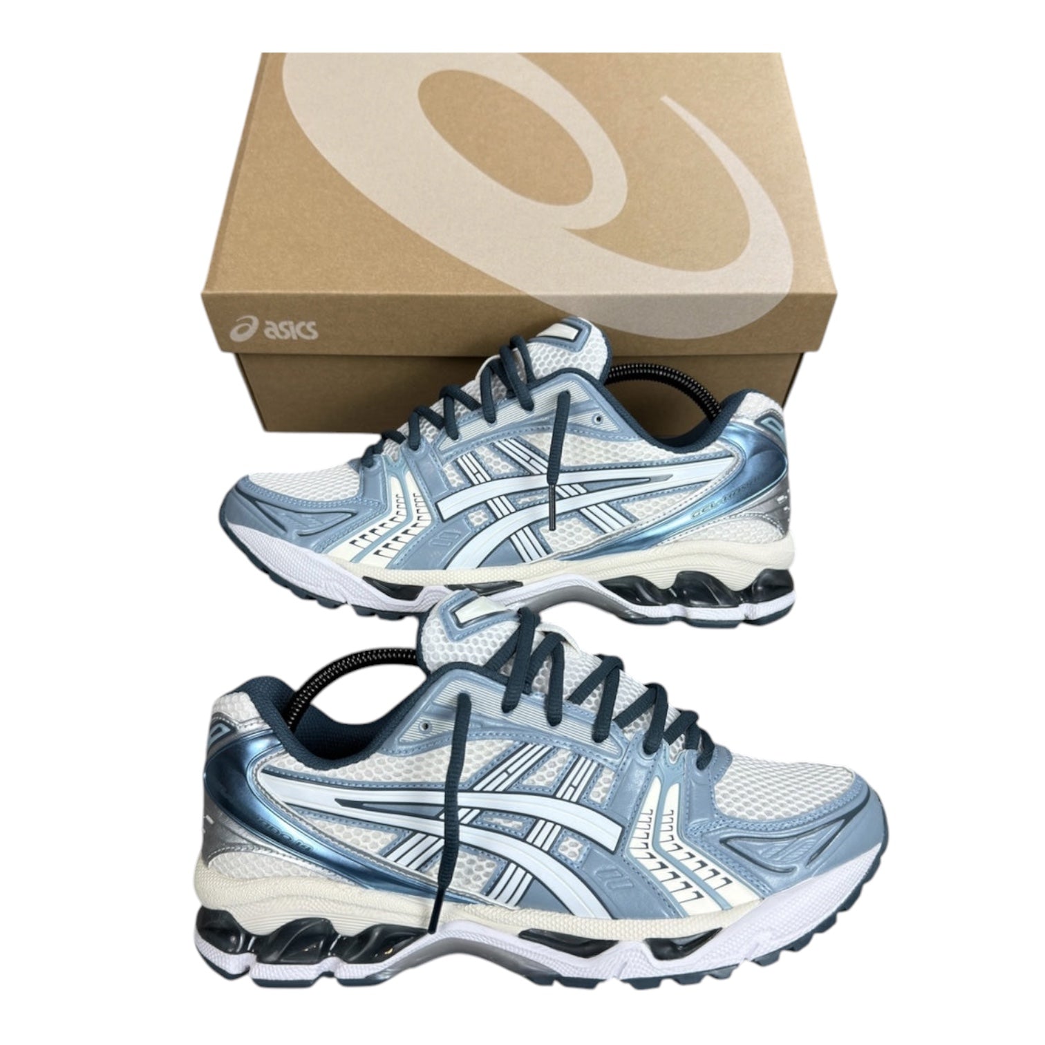 Asics Gel Kayano 14 Cream Indigo Trainers