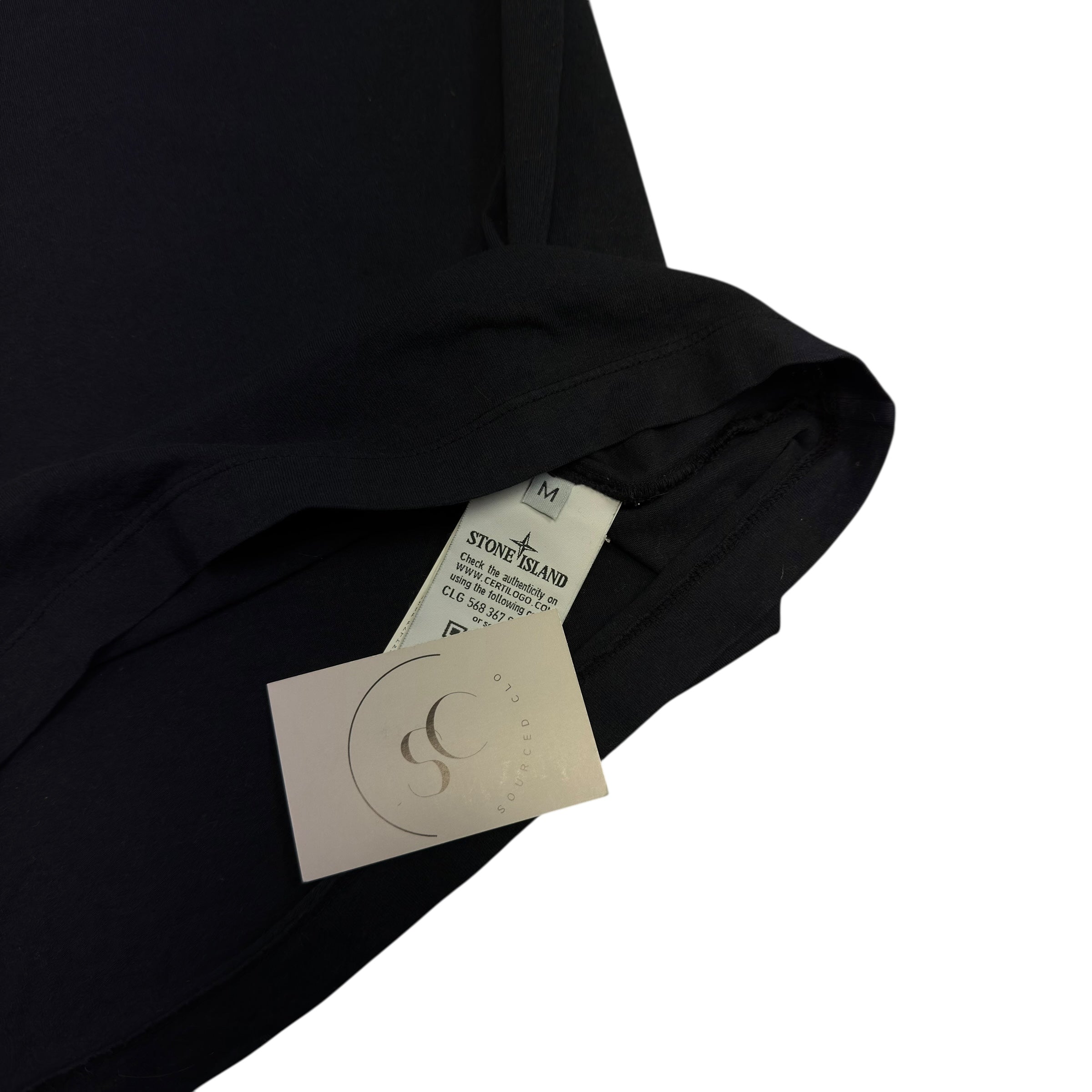 Stone Island Navy Graphic Logo T Shirt