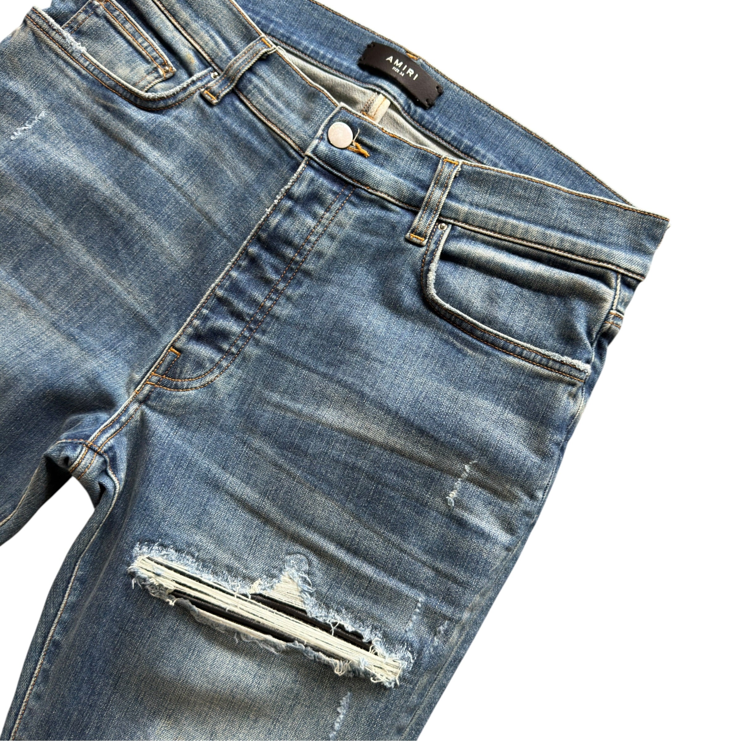 Amiri Blue MX1 Skinny Jeans