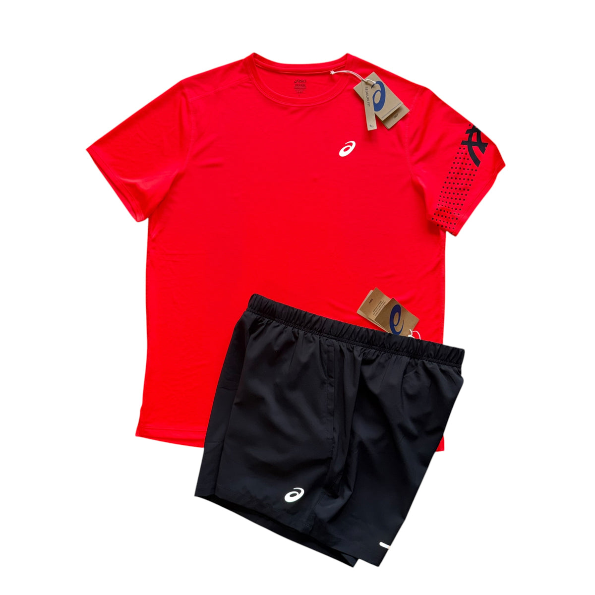 Asics Flash Red Icon Short Set
