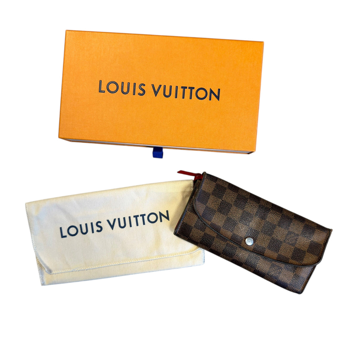 Louis Vuitton Damier Ebene Emilie Wallet