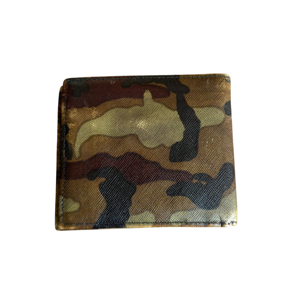 Prada Saffiano Camouflage Bifold Wallet