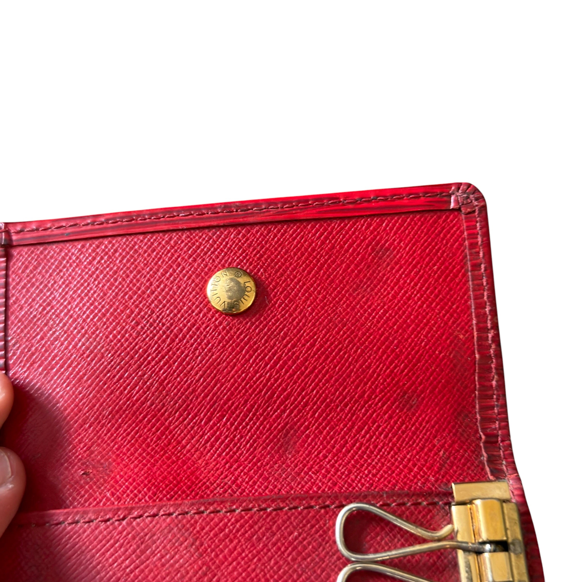 Louis Vuitton Red Epi Leather Keyholder