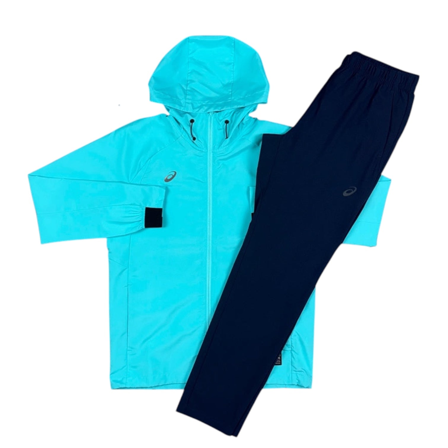 Asics Spiral Turquoise Windrunner Set