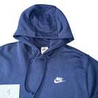 Nike Navy Club Fleece Hoodie