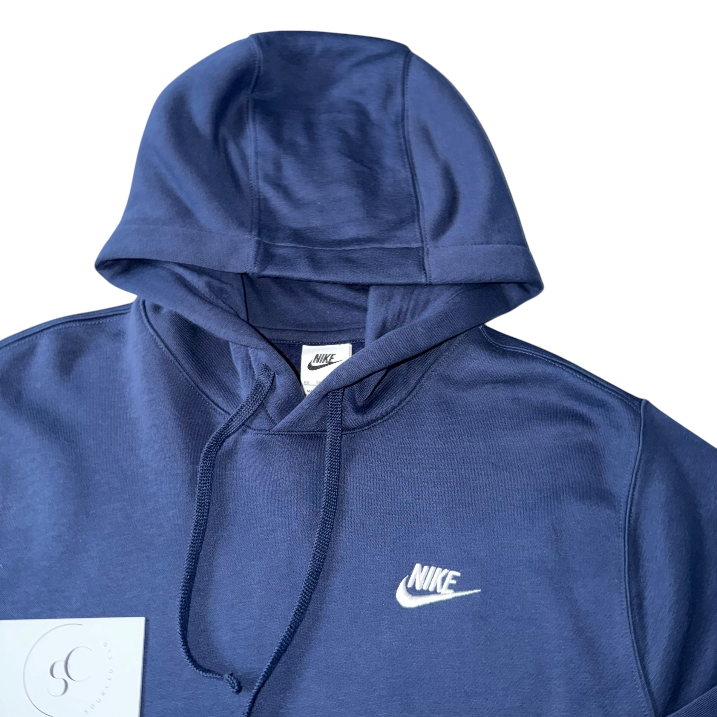 Nike Navy Club Fleece Hoodie