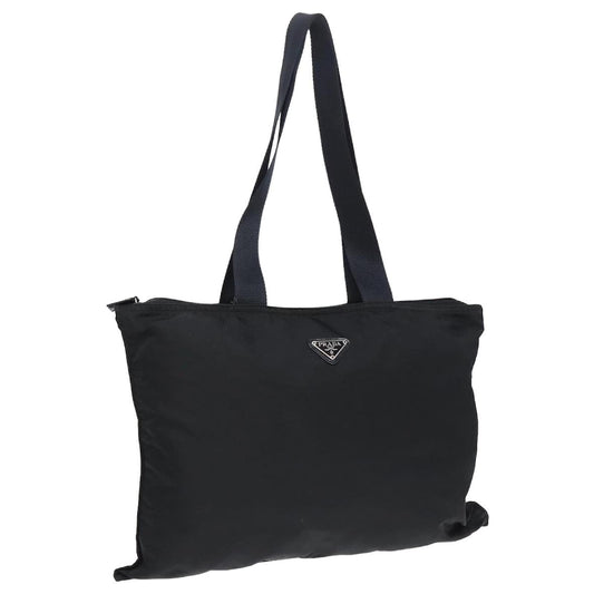 Prada Black Zip Tote Bag