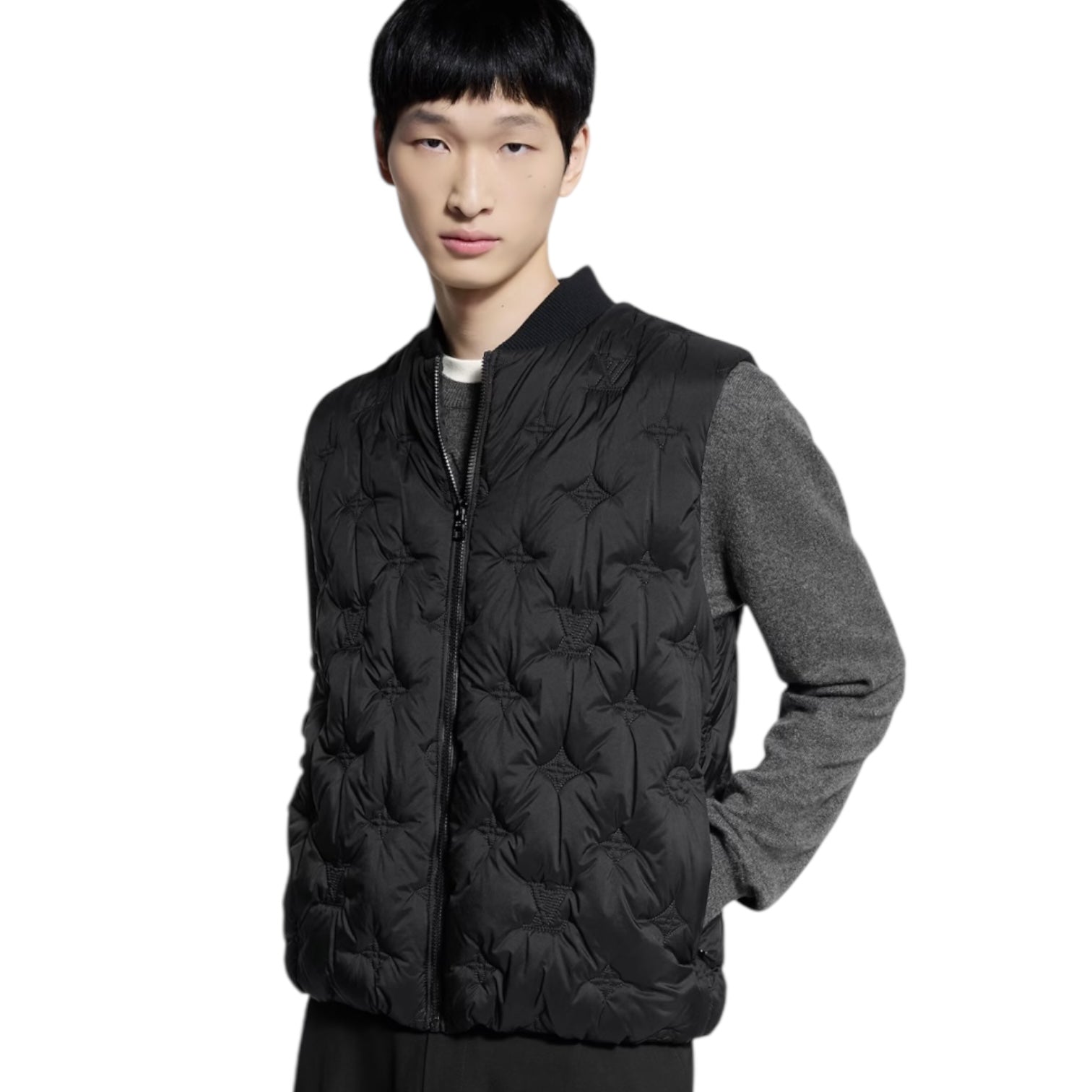 Louis Vuitton Black Embossed Monogram Gilet