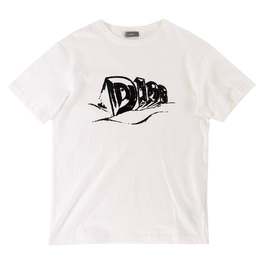 Dior White Graffiti T Shirt