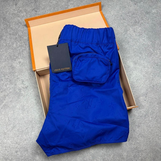 Louis Vuitton Blue 3D Pocket Monogram Swim Shorts