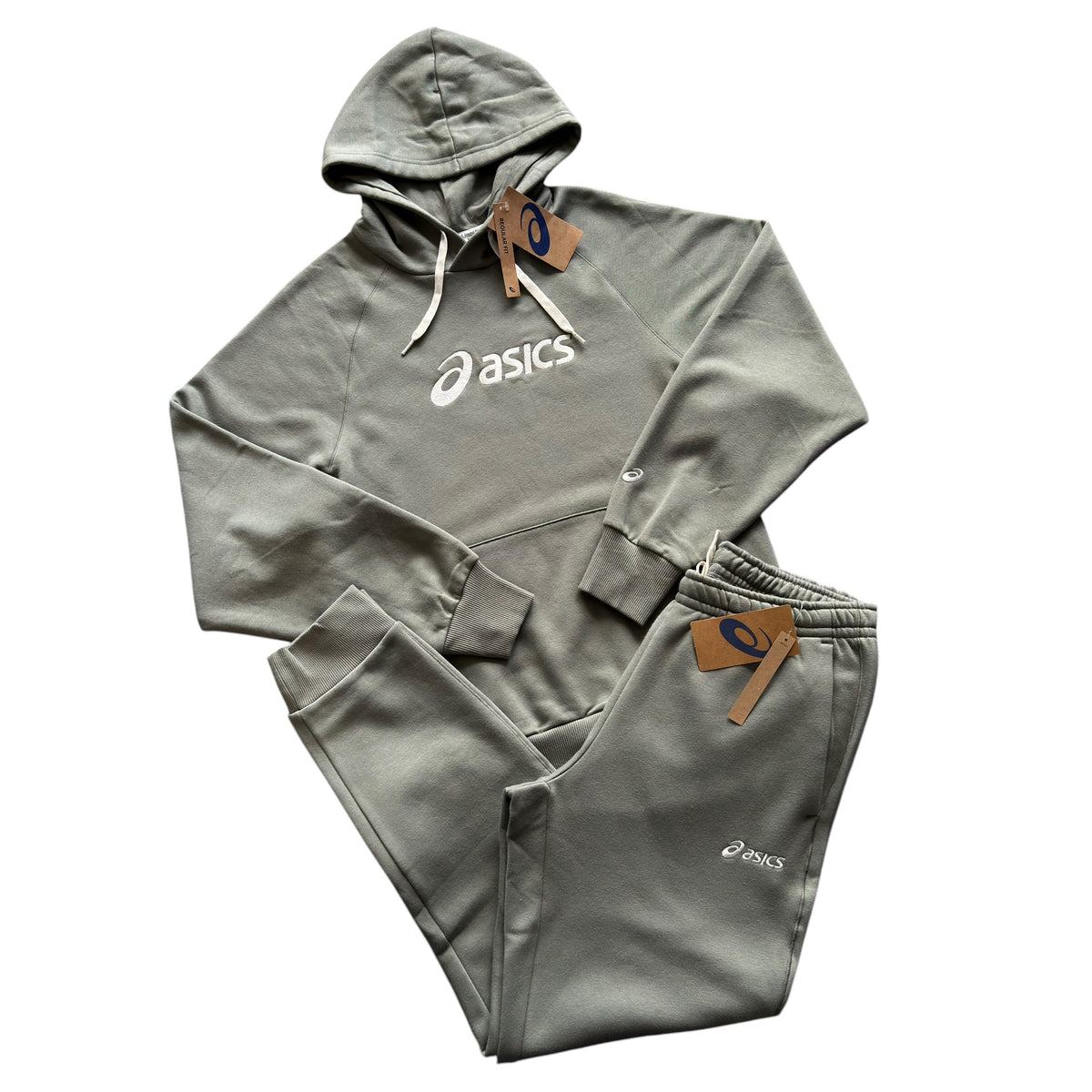 Asics Lichen Green Club Fleece Tracksuit