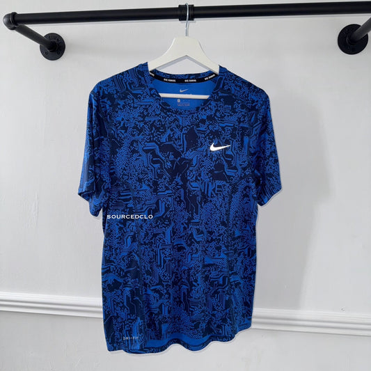 Nike Blue Digital Miler T Shirt