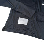 Nike Black Dri Fit Zip Cropped Hoodie