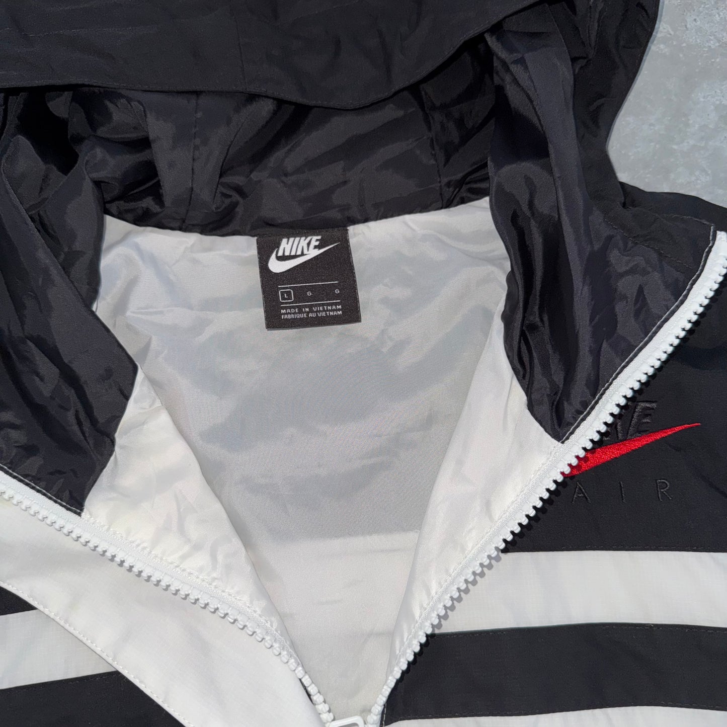 Nike Air White Half Zip Windbreaker
