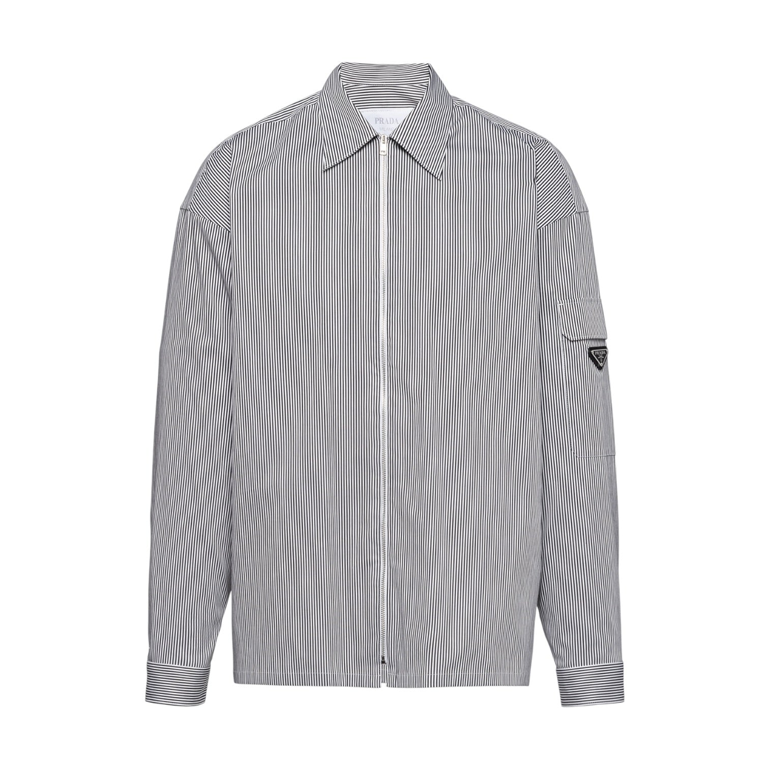 Prada Grey Zip Overshirt
