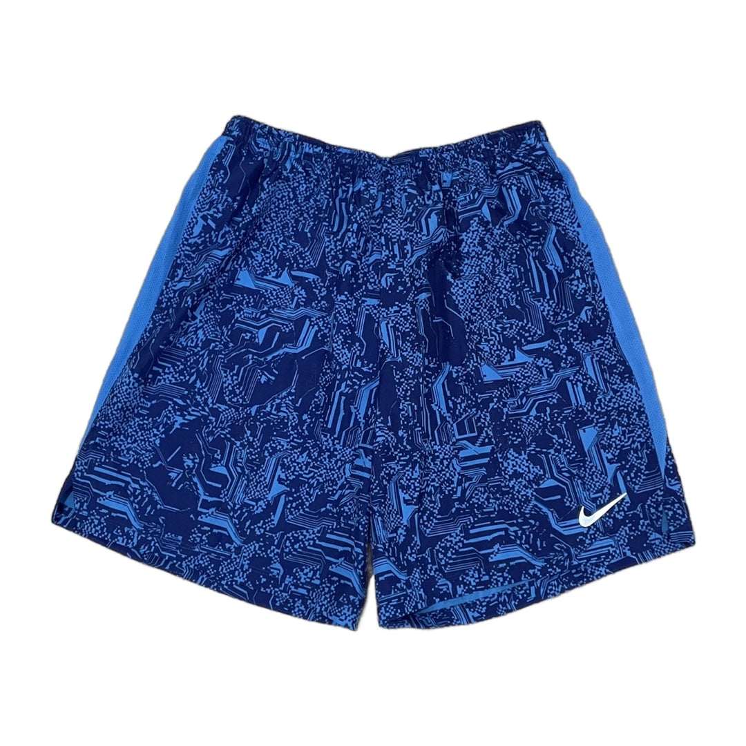 Nike Blue Digital Running Shorts