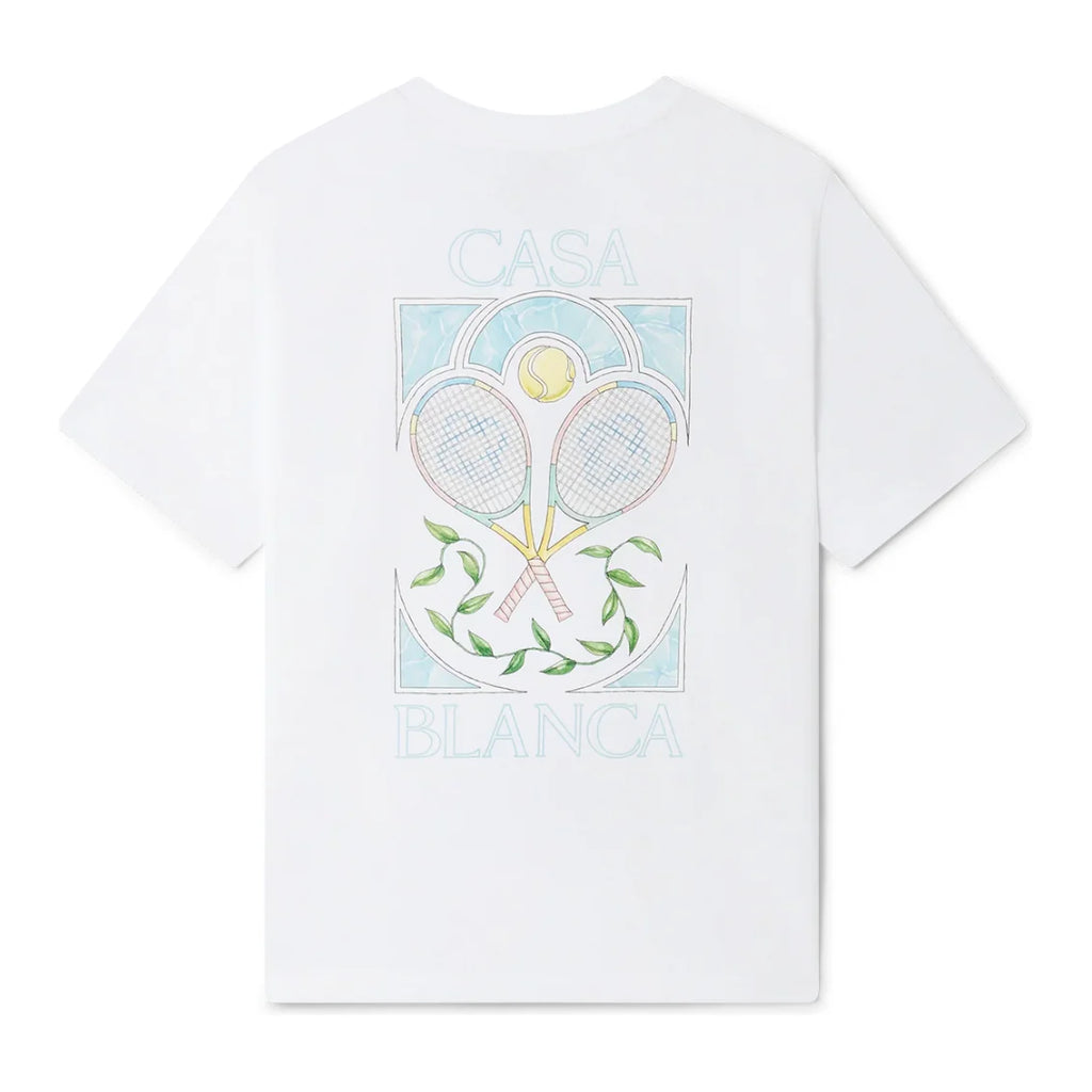 Casablanca Tennis Pastelle White T Shirt