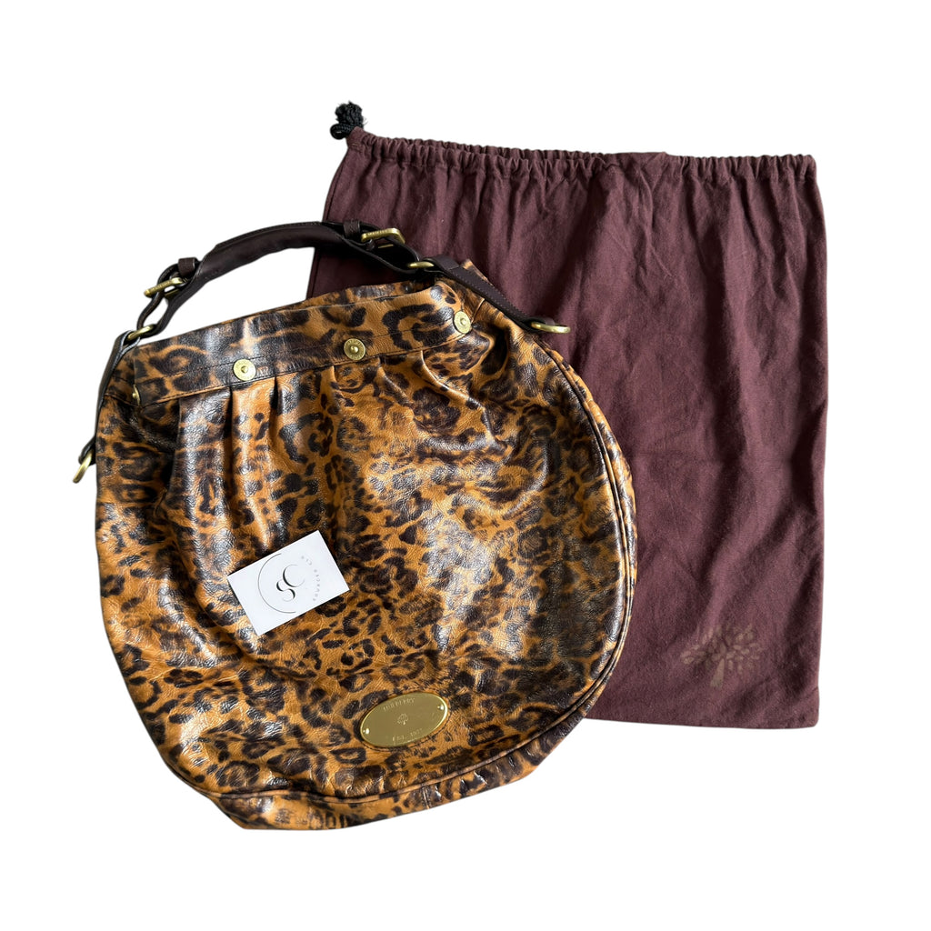 Mulberry Leopard Mitzy Hobo Handbag