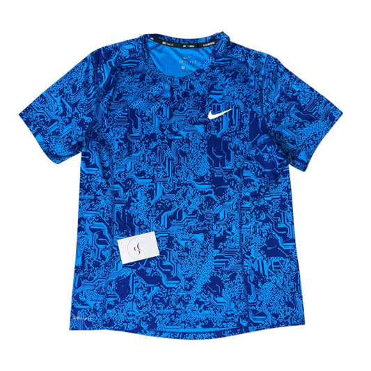 Nike Blue Digital Miler T Shirt