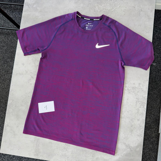 Nike Purple Gradient Tech Knit Miler T Shirt