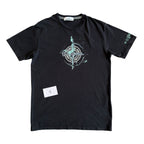 Stone Island Black Marble Logo T Shirt