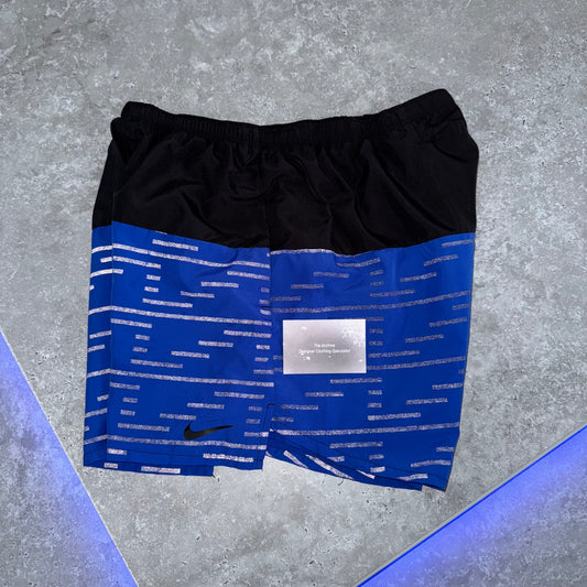 Nike Blue 3M Division Flash Running Shorts