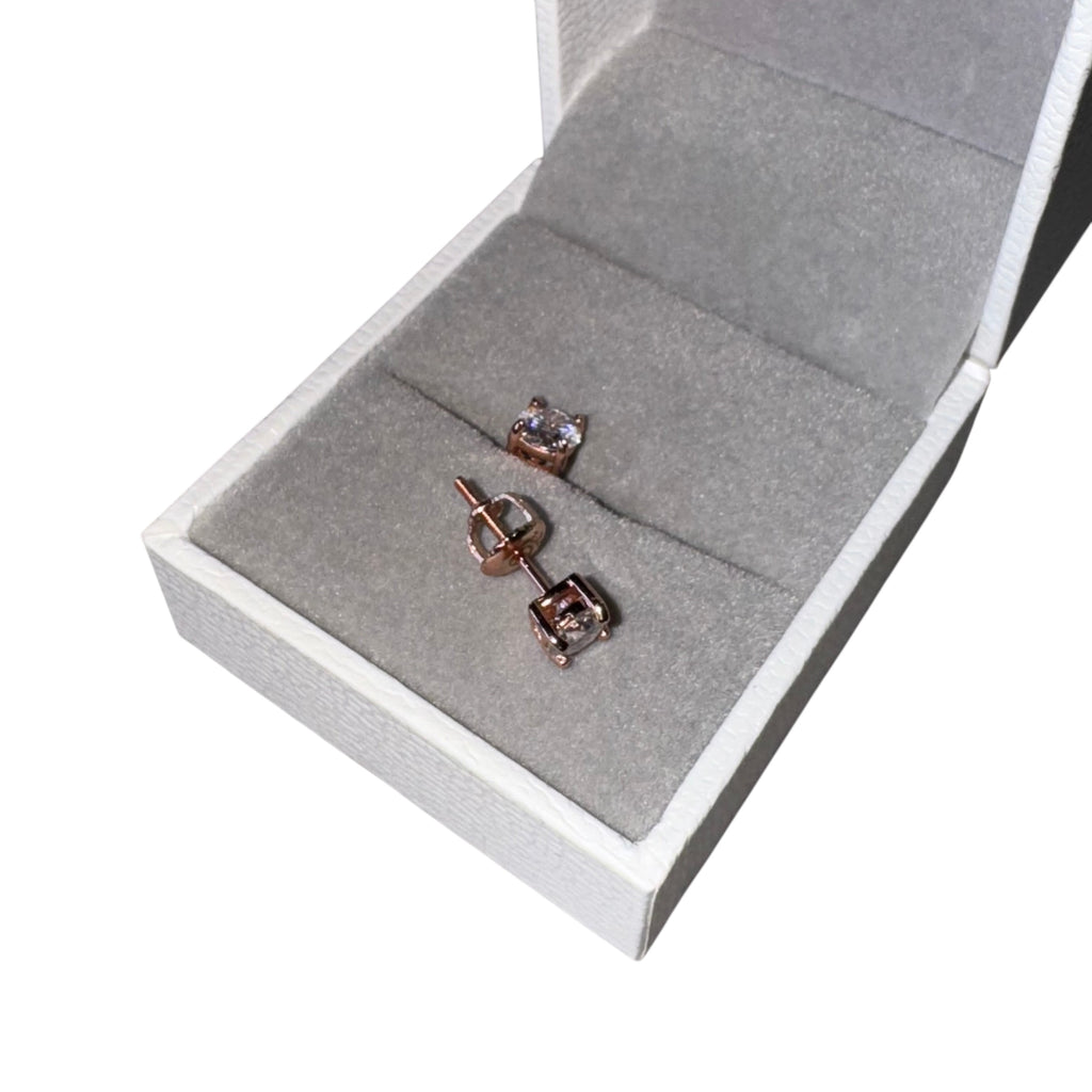 Rose Gold Diamond Earring
