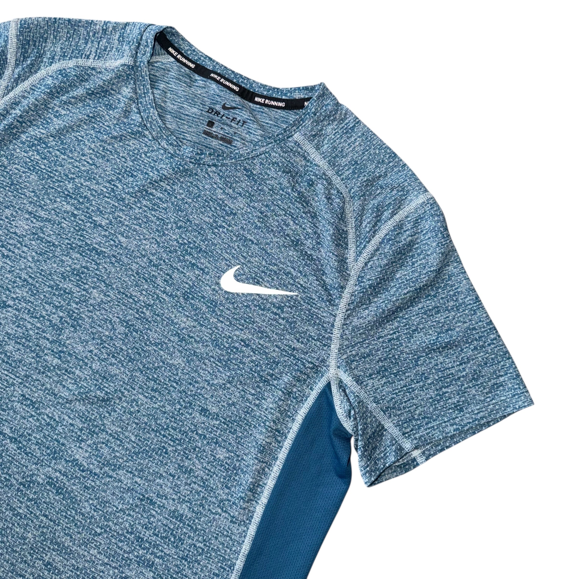 Nike Light Blue Tech Knit Miler T Shirt