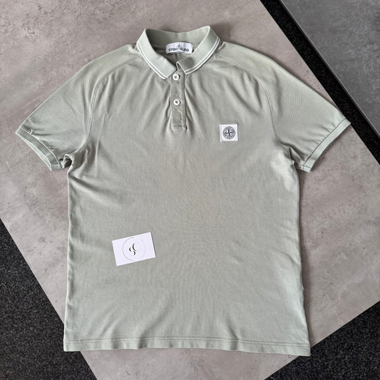 Stone Island Light Green Polo Shirt
