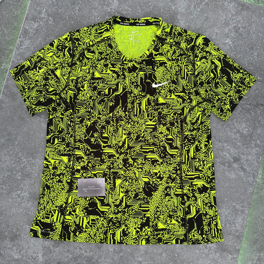 Nike Green Digital Miler T Shirt
