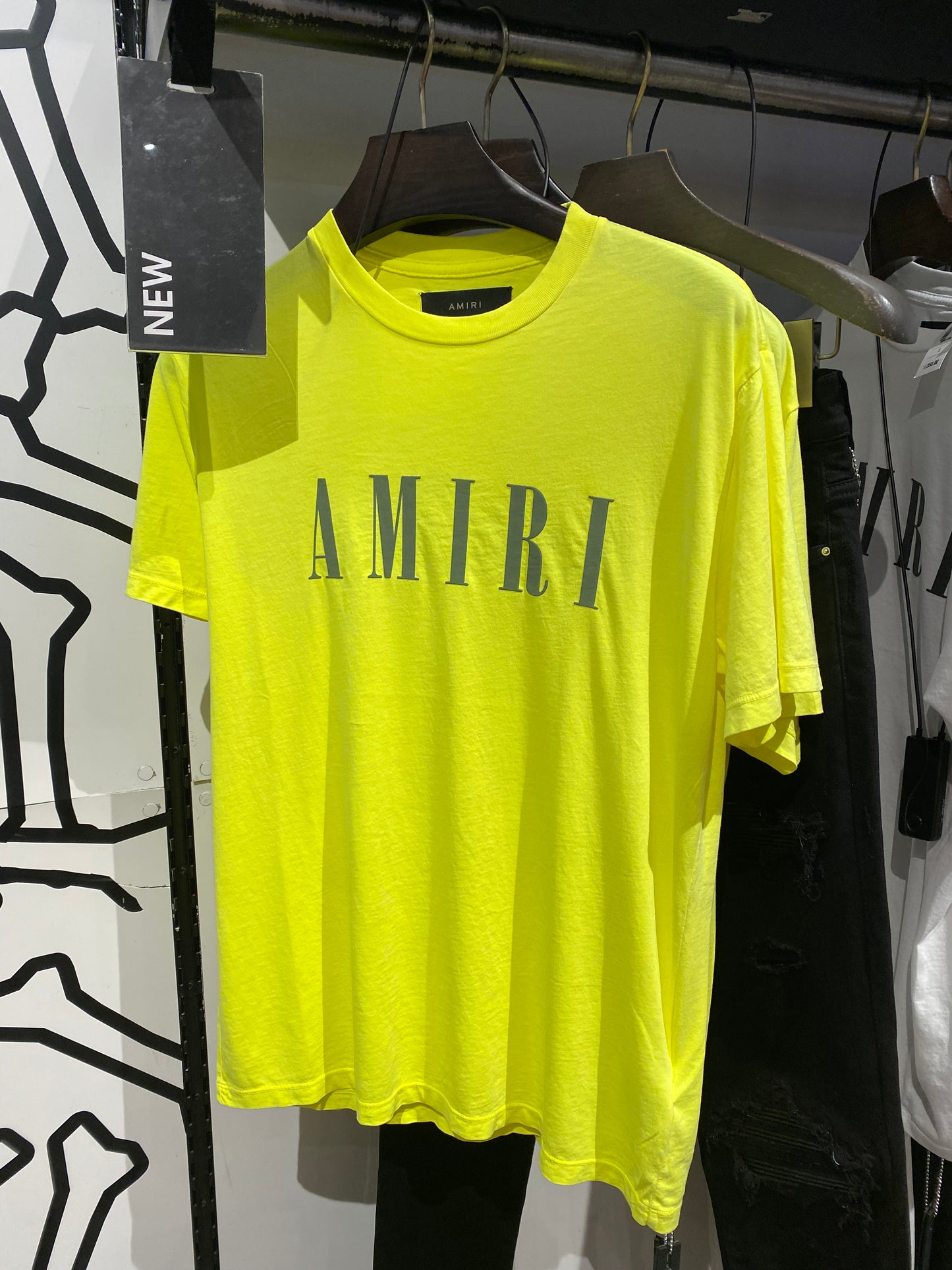 Amiri Lime Logo T Shirt