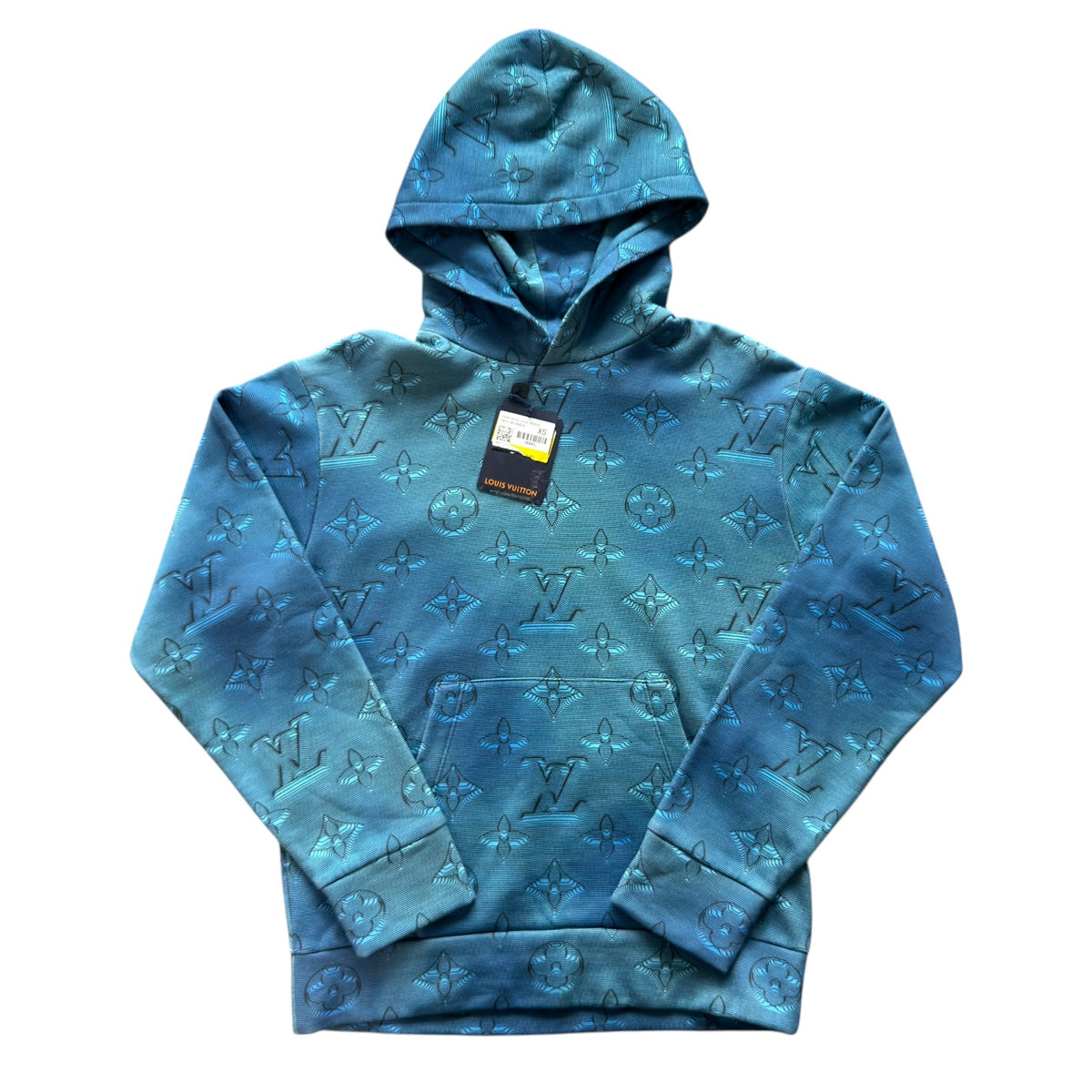 Louis Vuitton Blue 2054 Intarsia Print Hoodie