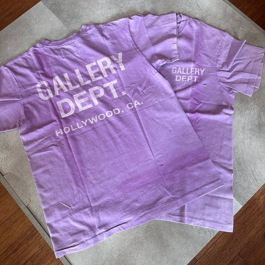 Gallery Dept Purple T Shirt