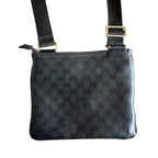 Gucci Black Nylon Imprimé Messenger Bag
