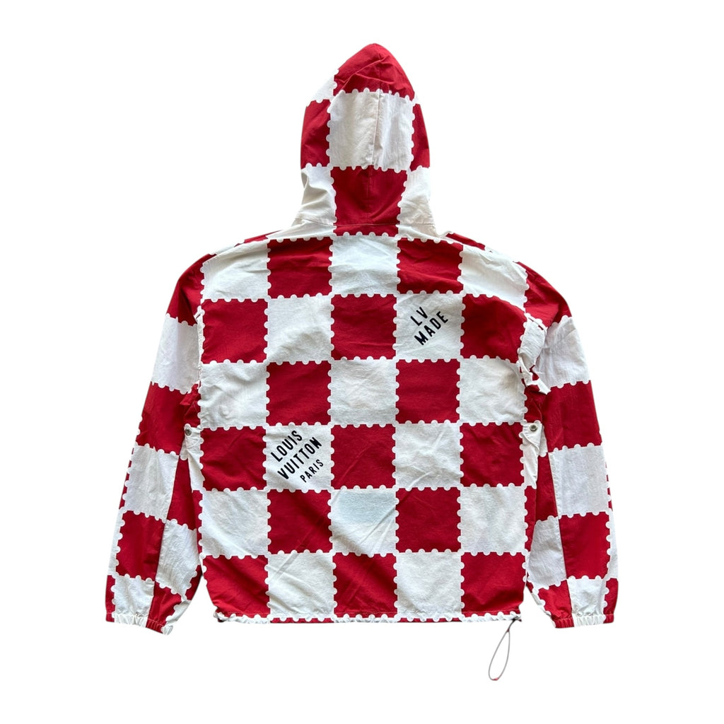 Louis Vuitton Nigo Red & White Checkered Windbreaker