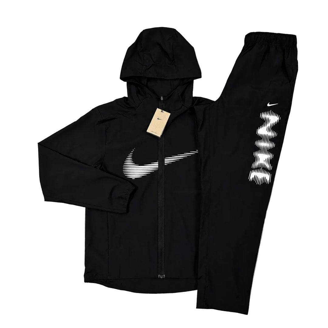 Nike HD Swoosh Black Windbreaker Set