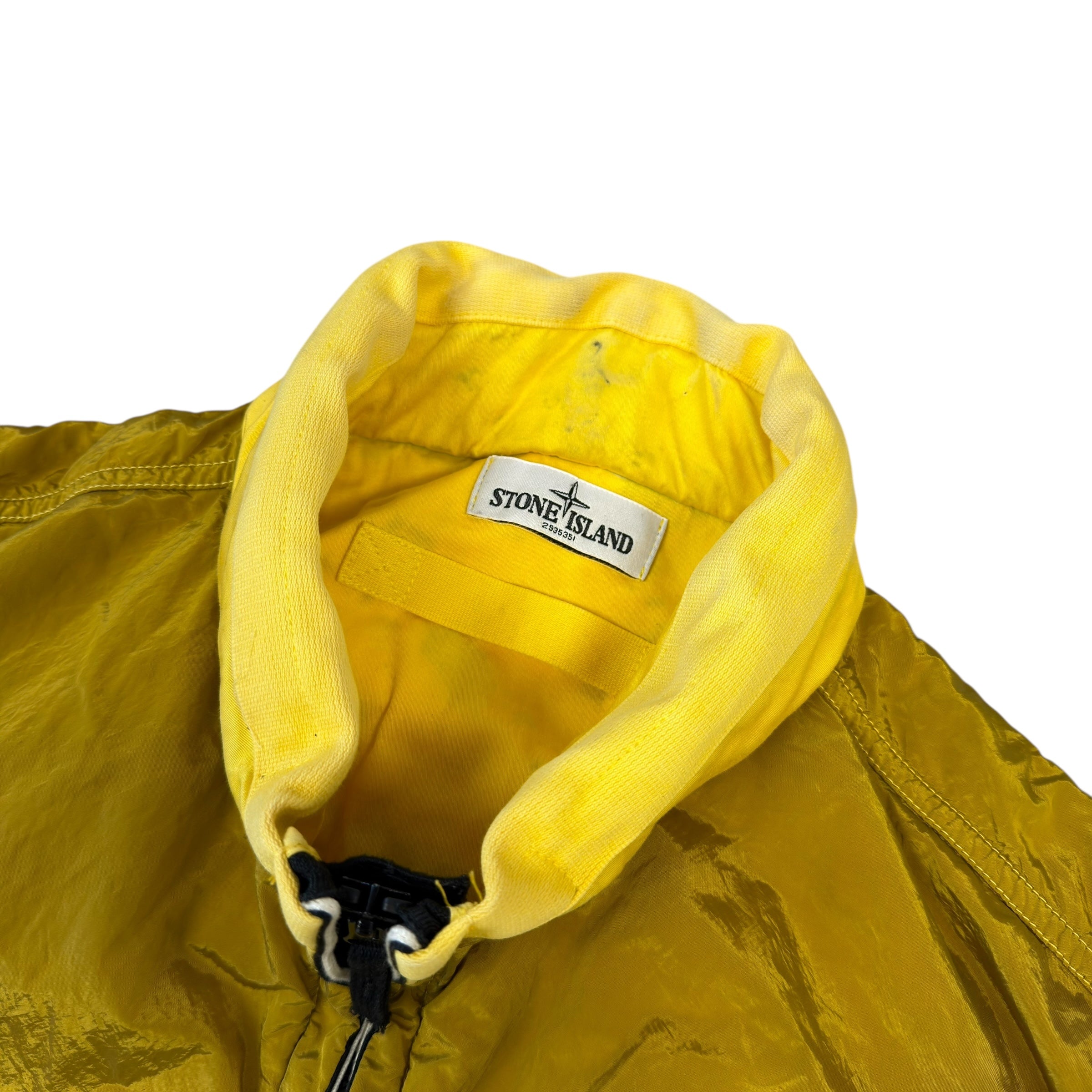 Stone Island Nylon Metal Yellow Bomber Jacket