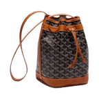 Goyard Petit Flot Bucket Bag Black Tan