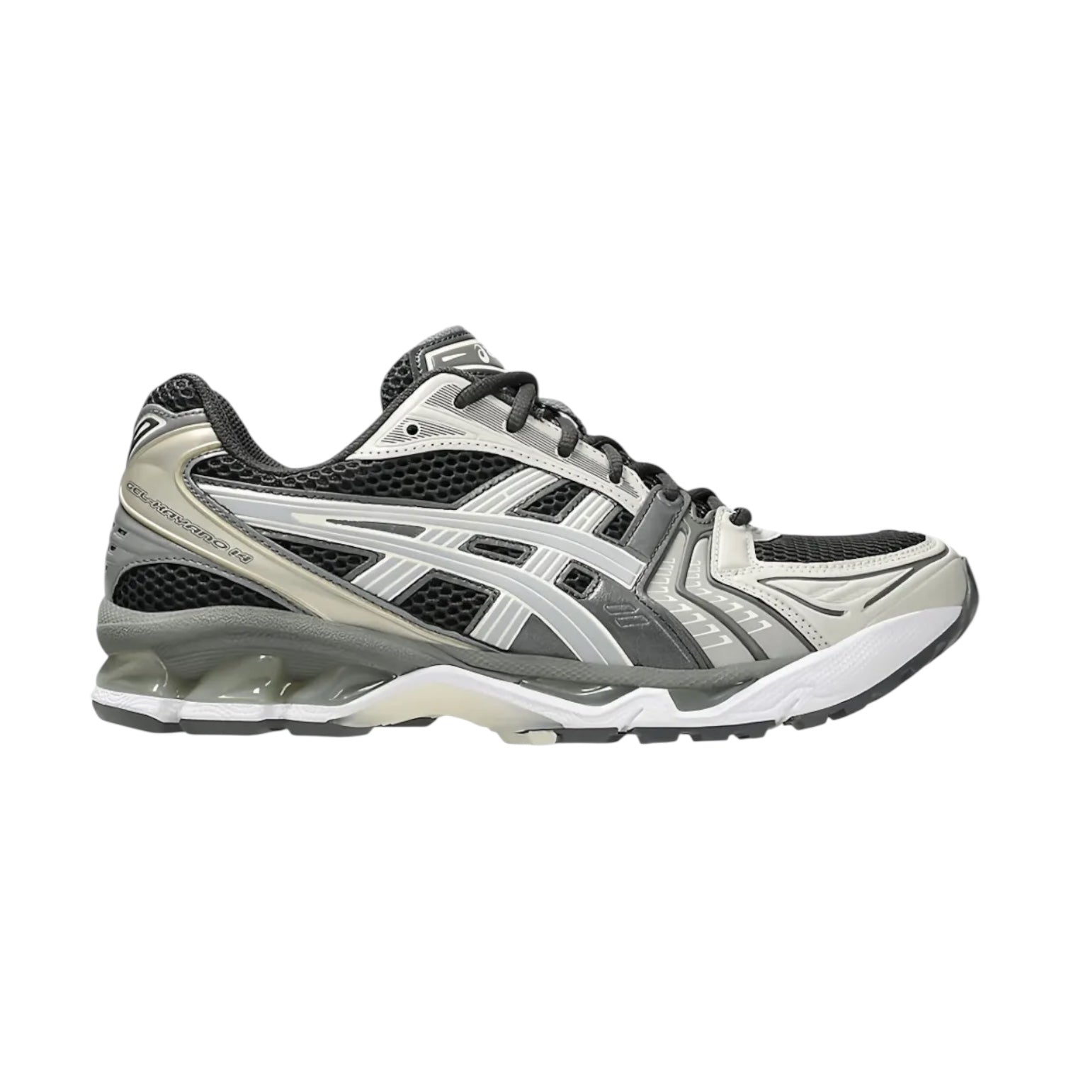 Asics Kayano 14’s Obsidian Cement Grey Trainers
