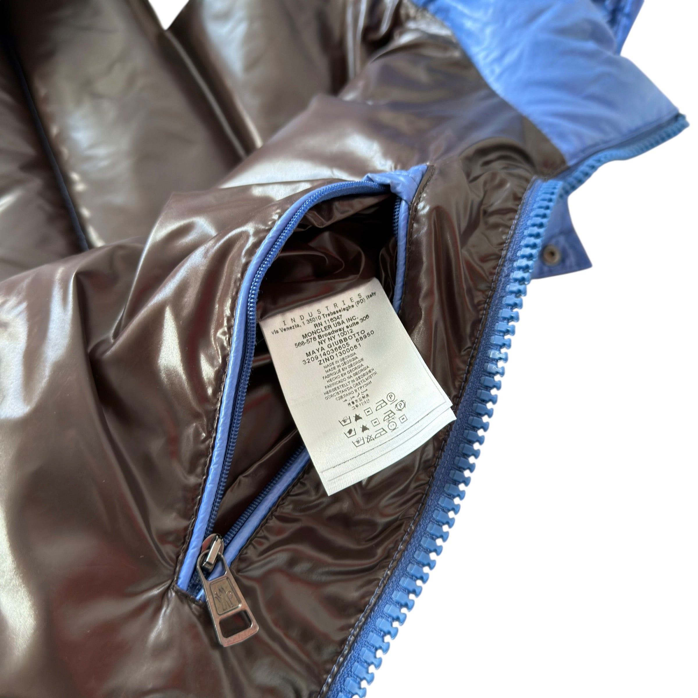 Moncler Light Blue Down Jacket