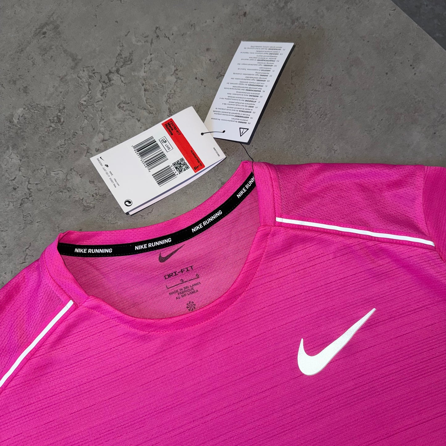 Nike Light Fuchsia 1.0 Miler T Shirt