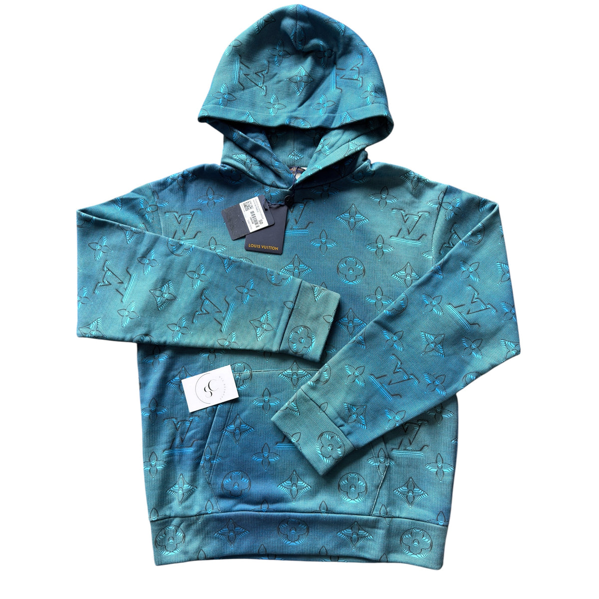 Louis Vuitton Intarsia 2054 Blue Hoodie