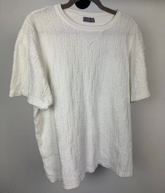Dior White Oblique Towel T Shirt