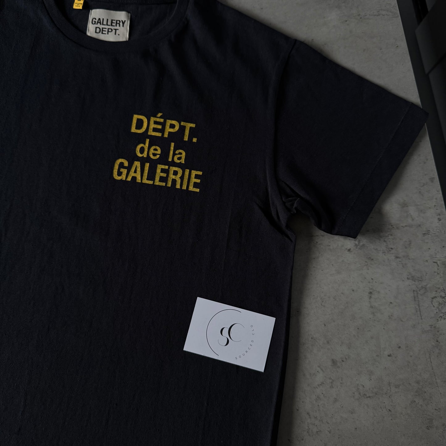 Gallery Dept Black Logo T Shirt