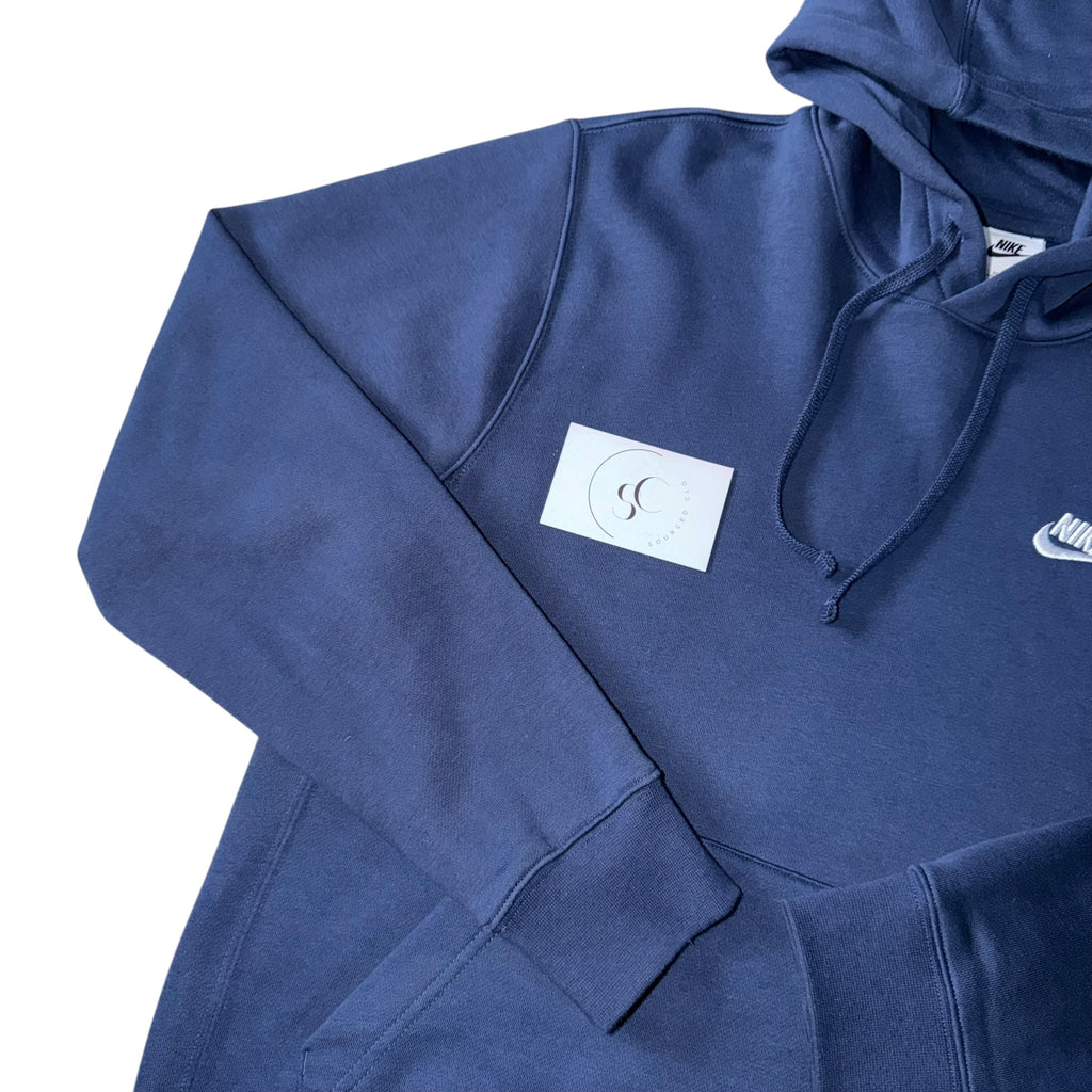 Nike Navy Club Fleece Hoodie