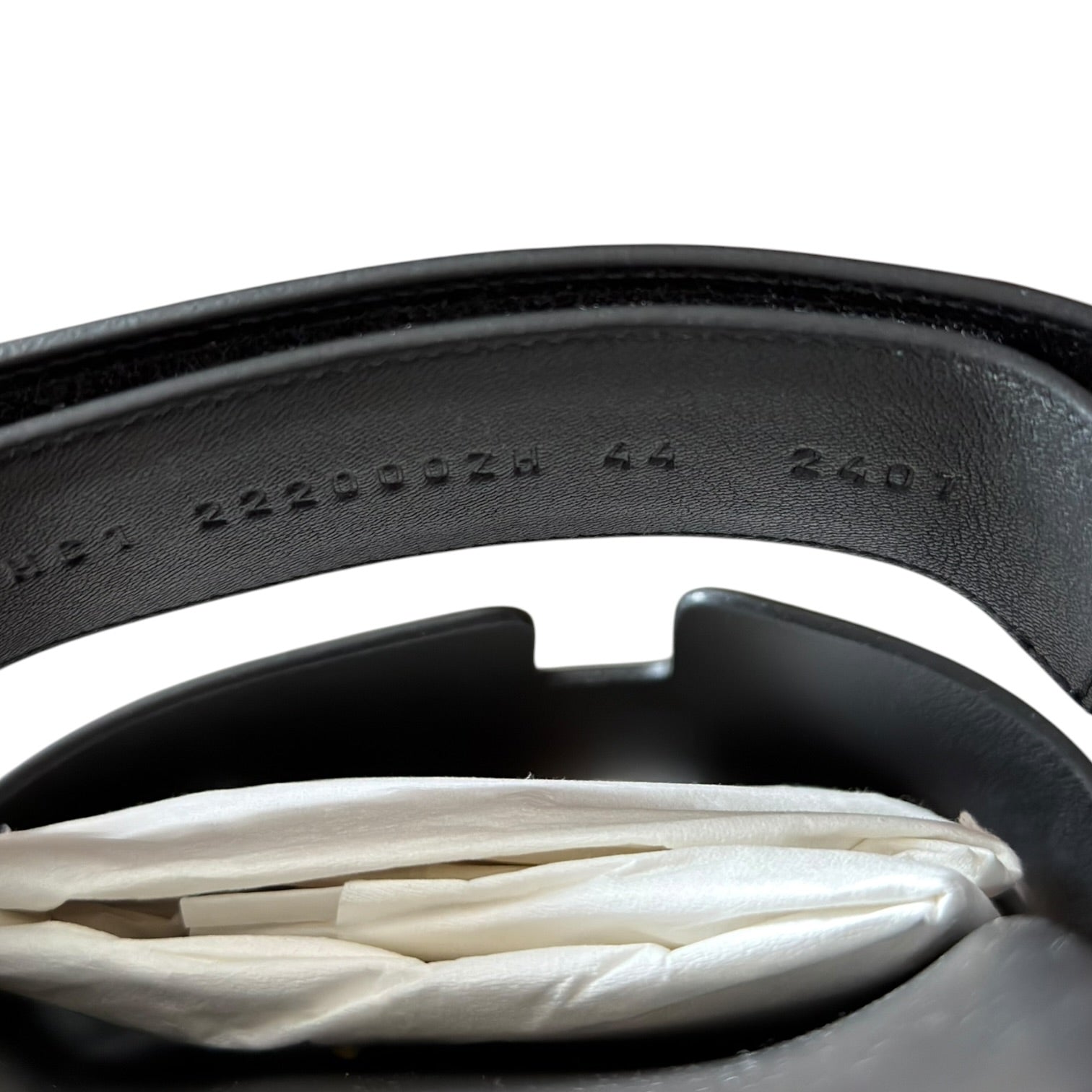 Hermes Chypre Black Leather Sandals