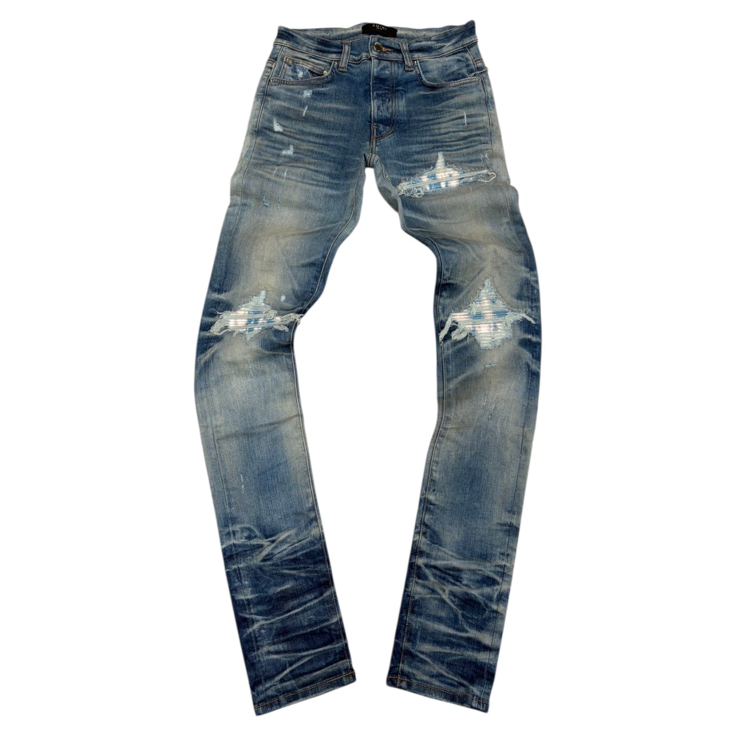 Amiri Honeycomb Paisley Jeans