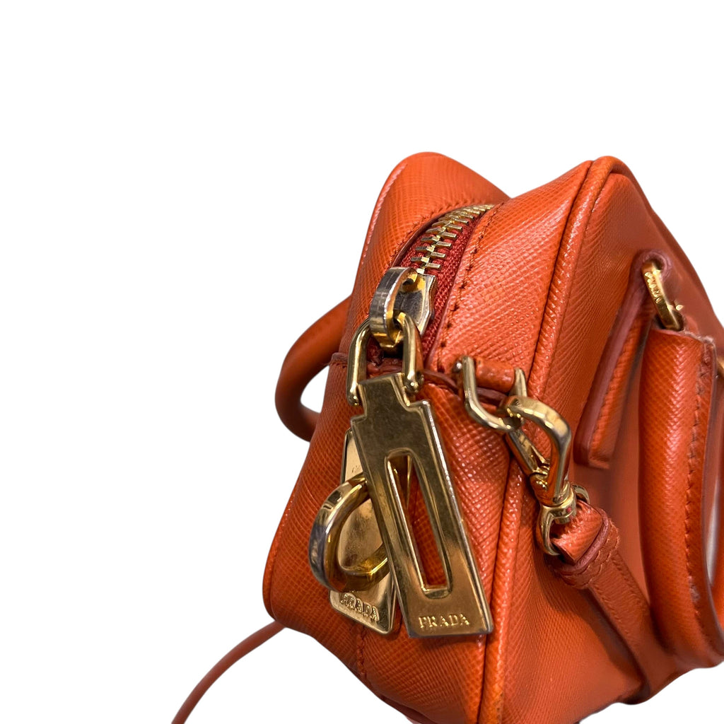 Prada Saffiano Mini Crossbody Orange Bag (PRE ORDER)
