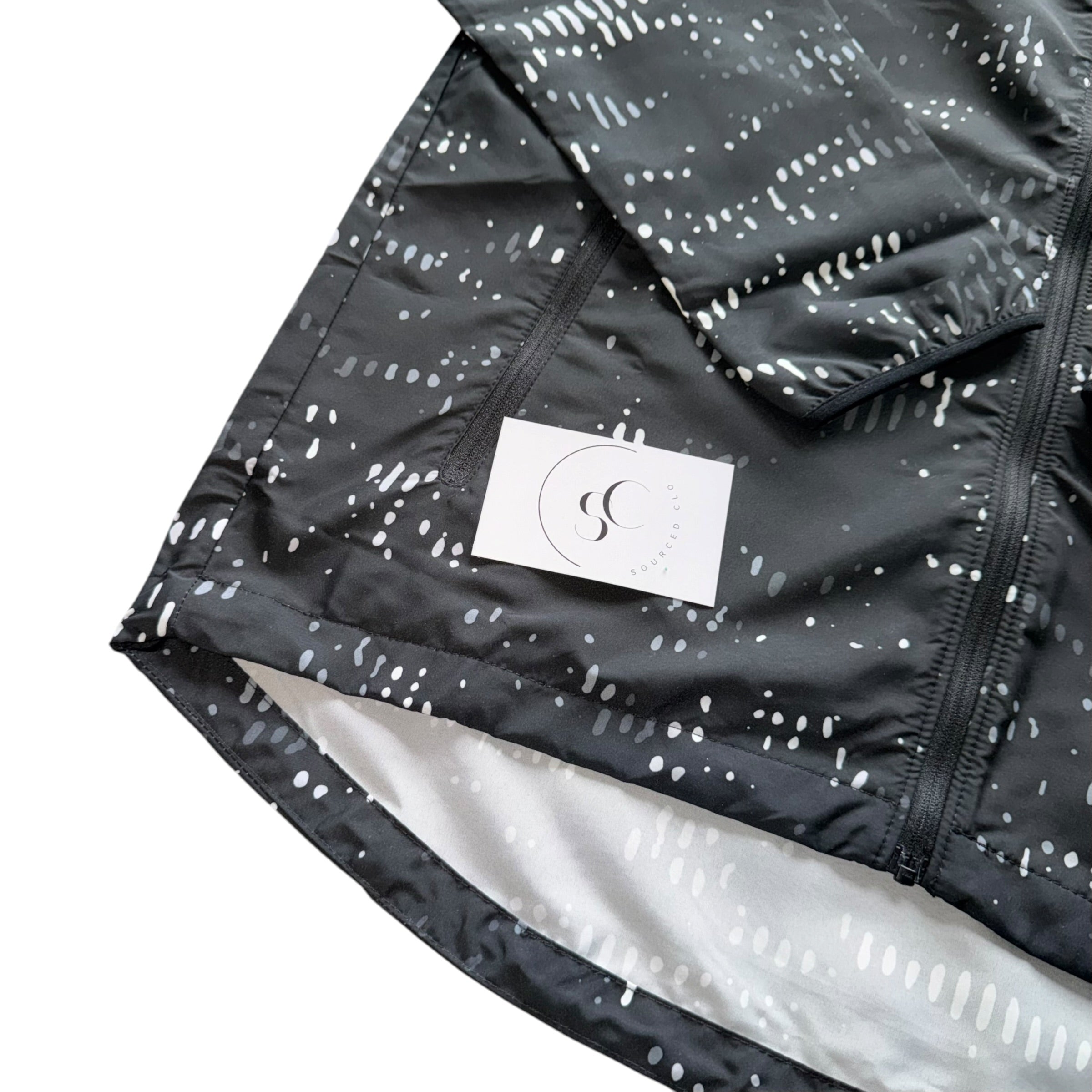 Nike Black Digital Running Windbreaker