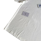 Burberry White Check Collar T Shirt